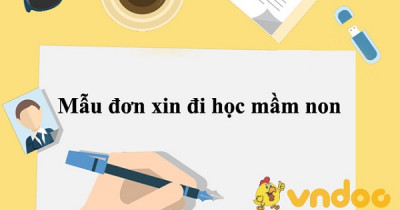Mẫu đơn xin nhập học
