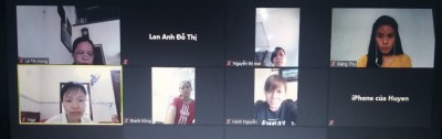 Trường Mầm non Tuổi Ngọc tổ chức họp online trong ngày đầu tiên giãn cách xã hội nhằm triển khai công tác tuyển sinh trực tuyến cho năm học 2021-2022