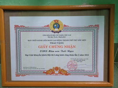 Công đoàn cơ sở trường Mầm non Tuổi Ngọc tham gia Hội thi "Lăng kính công đoàn" lần 2 năm 2022