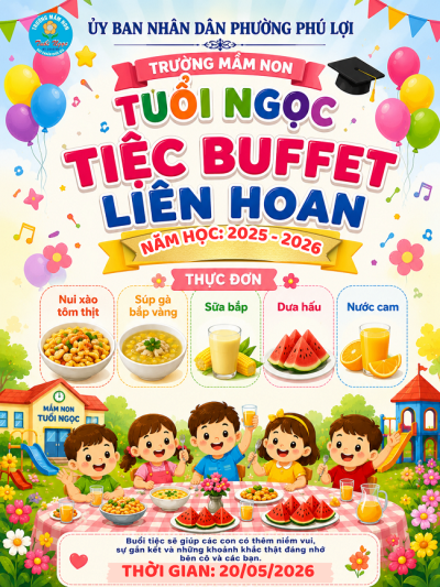 THÔNG BÁO TIỆC BUFFET LIÊN HOAN CUỐI NĂM HỌC 2025 -2026