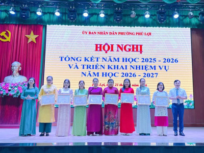 TRƯỜNG MẦM NON TUỔI NGỌC THAM DỰ HỘI NGHỊ TỔNG KẾT NĂM HỌC 2025 - 2026 VÀ TRIỂN KHAI NHIỆM VỤ NĂM HỌC 2026 - 2027