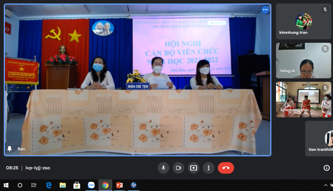 HỘI NGHỊ CÁN BỘ VIÊN CHỨC TRƯỜNG MẦM NON TUỔI NGỌC