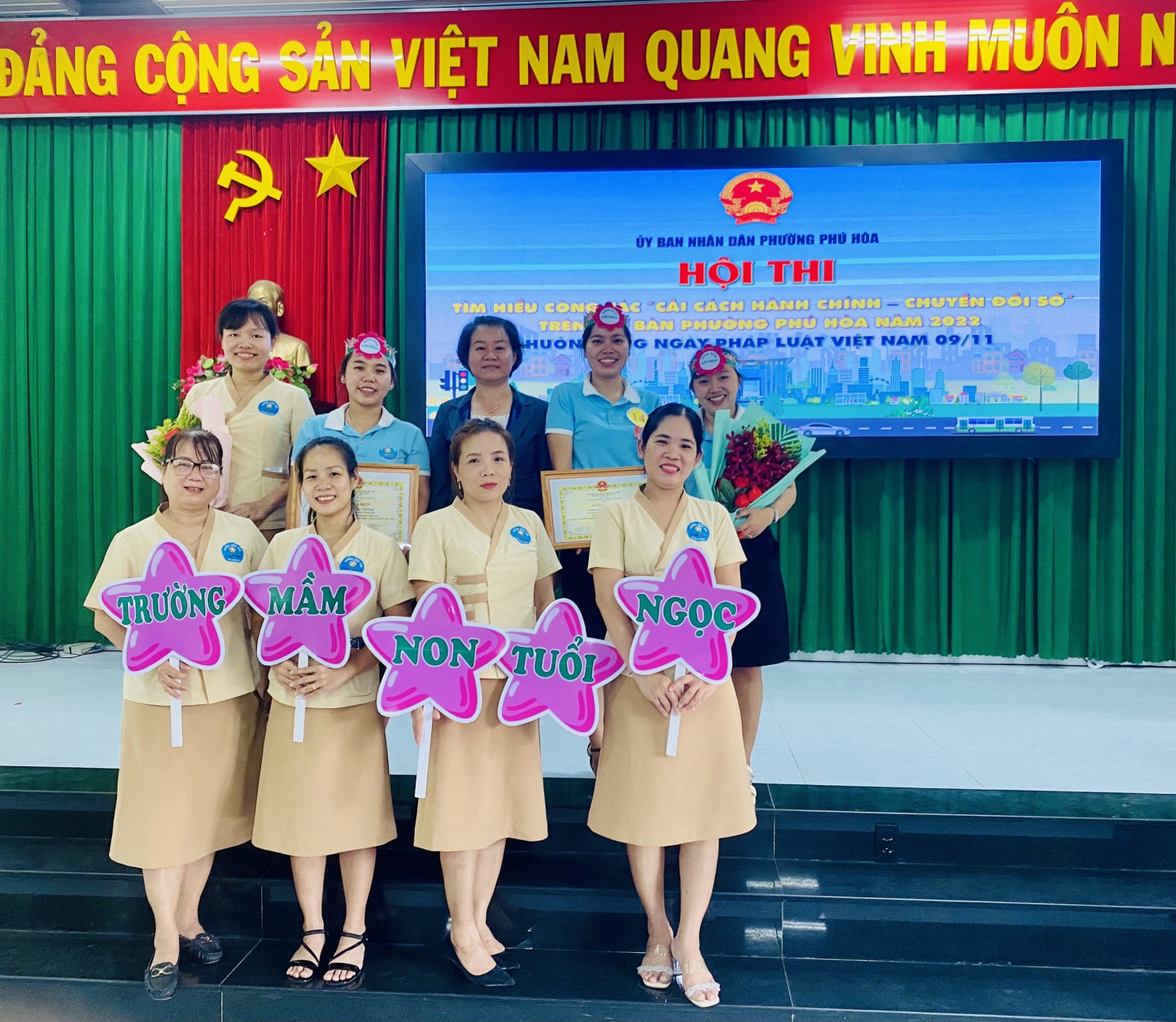 Trường Mầm non Tuổi Ngọc tham gia Hội thi “Tìm hiểu về Cải cách hành chính – chuyển đồi số trong giải quyết thủ tục hành chính” năm 2022