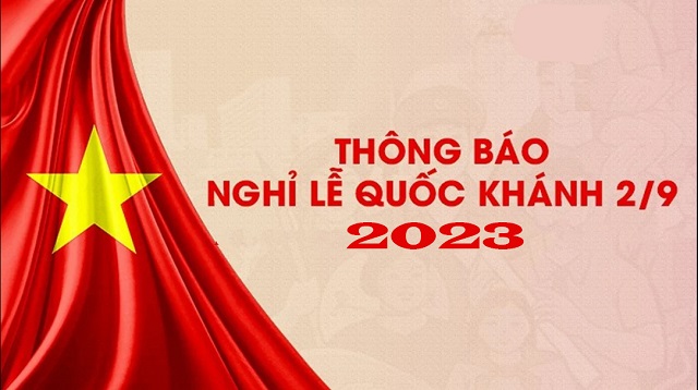 Thông báo nghỉ lễ Quốc khánh 2/9