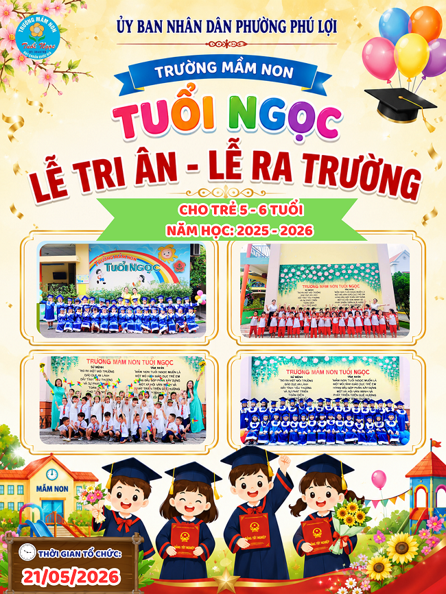 THÔNG BÁO LỄ TRI ÂN VÀ RA TRƯỜNG NĂM HỌC 2025 -2026