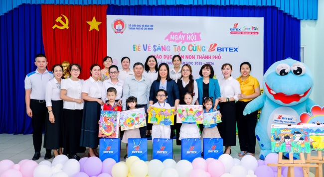 TRƯỜNG MẦM NON TUỔI NGỌC THAM GIA HỘI THI CẤP THÀNH PHỐ “BÉ VẼ SÁNG TẠO CÙNG BITEX” NĂM HỌC 2025 - 2026