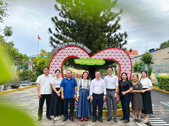 TRƯỜNG MẦM NON TUỔI NGỌC ĐÓN ĐOÀN KHẢO SÁT CÔNG TÁC GIÁO DỤC VÀ CHUẨN BỊ CÁC ĐIỀU KIỆN CHO NĂM HỌC 2026 - 2027