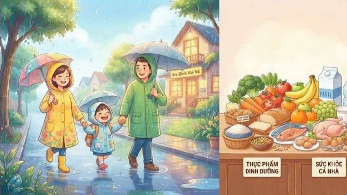 KHI MÙA MƯA ĐẾN, BA MẸ CẦN LƯU Ý