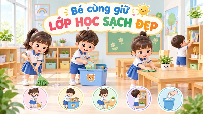 GIỮ GÌN LỚP HỌC SẠCH ĐẸP